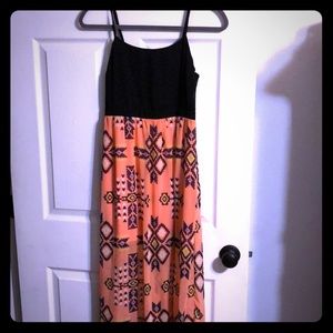 Long patterned dress